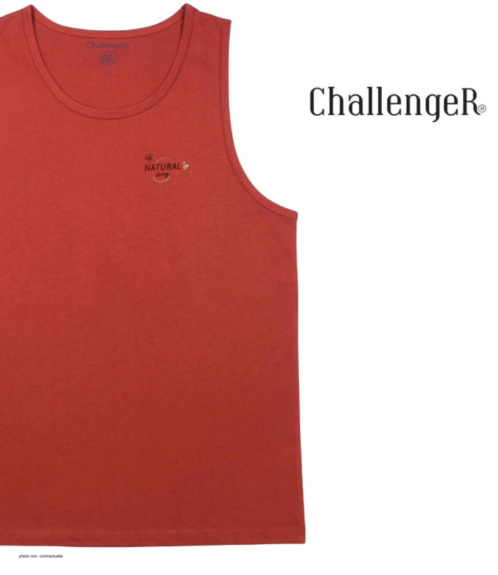 Débardeur Homme CHALLENGER SPOKE1 Brique — Confort Coton