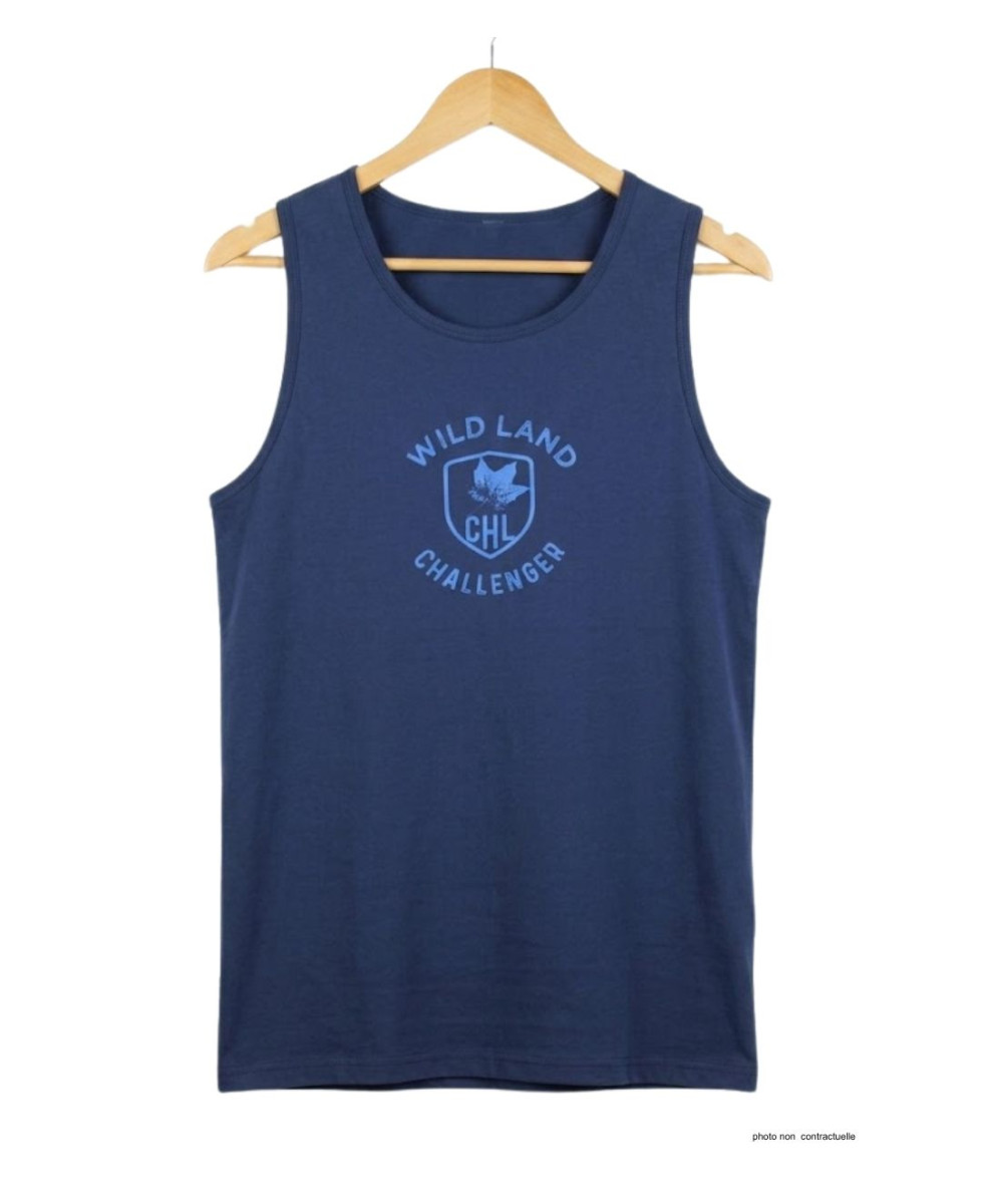 Débardeur Challenger SORRY1 Marine | Coton Jersey 160g