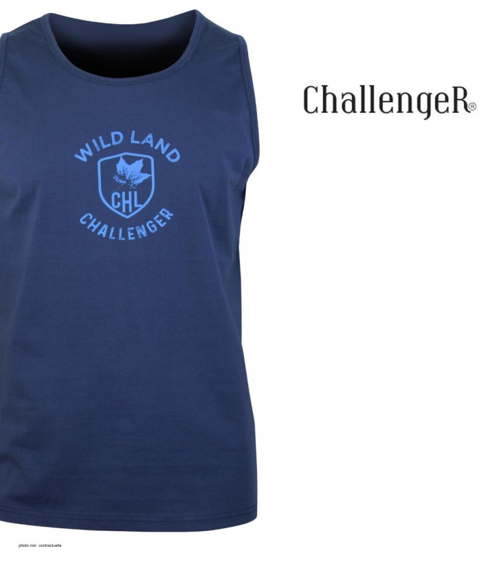 Débardeur Challenger SORRY1 Marine | Coton Jersey 160g