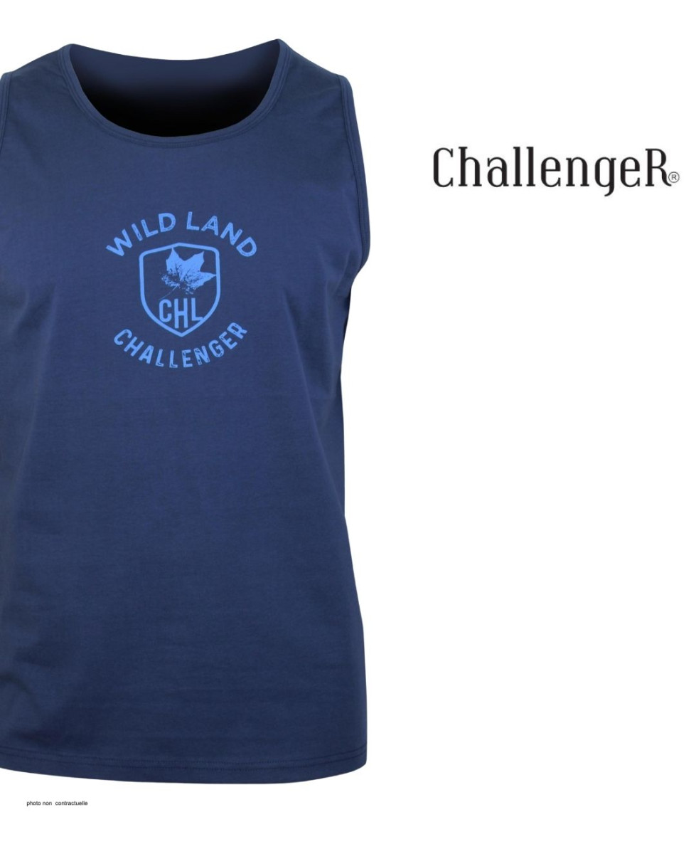 Débardeur Challenger SORRY1 Marine | Coton Jersey 160g