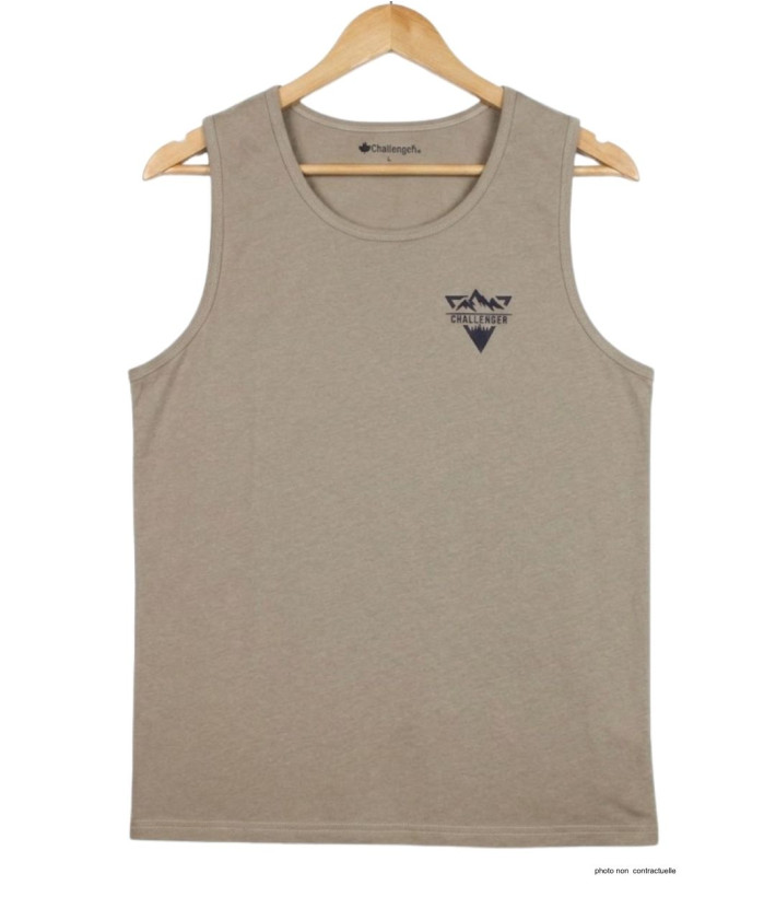 Débardeur Challenger SOLEIL Taupe | Coton Jersey 160g