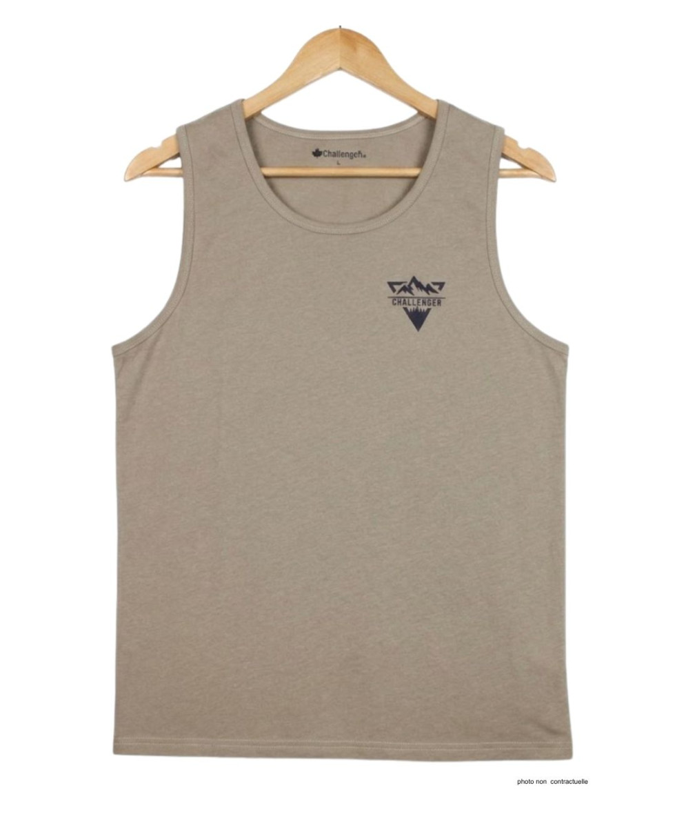 Débardeur Challenger SOLEIL Taupe | Coton Jersey 160g