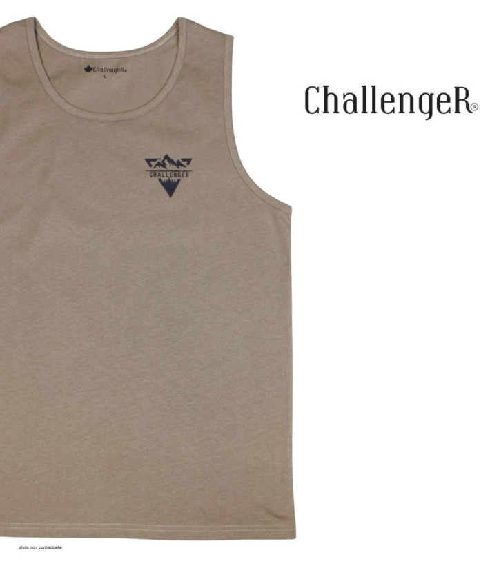Débardeur Challenger SOLEIL Taupe | Coton Jersey 160g