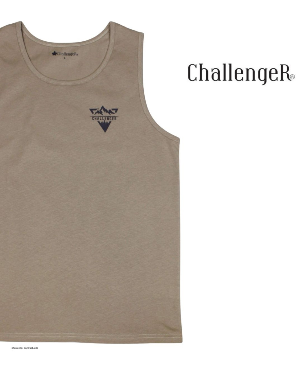Débardeur Challenger SOLEIL Taupe | Coton Jersey 160g