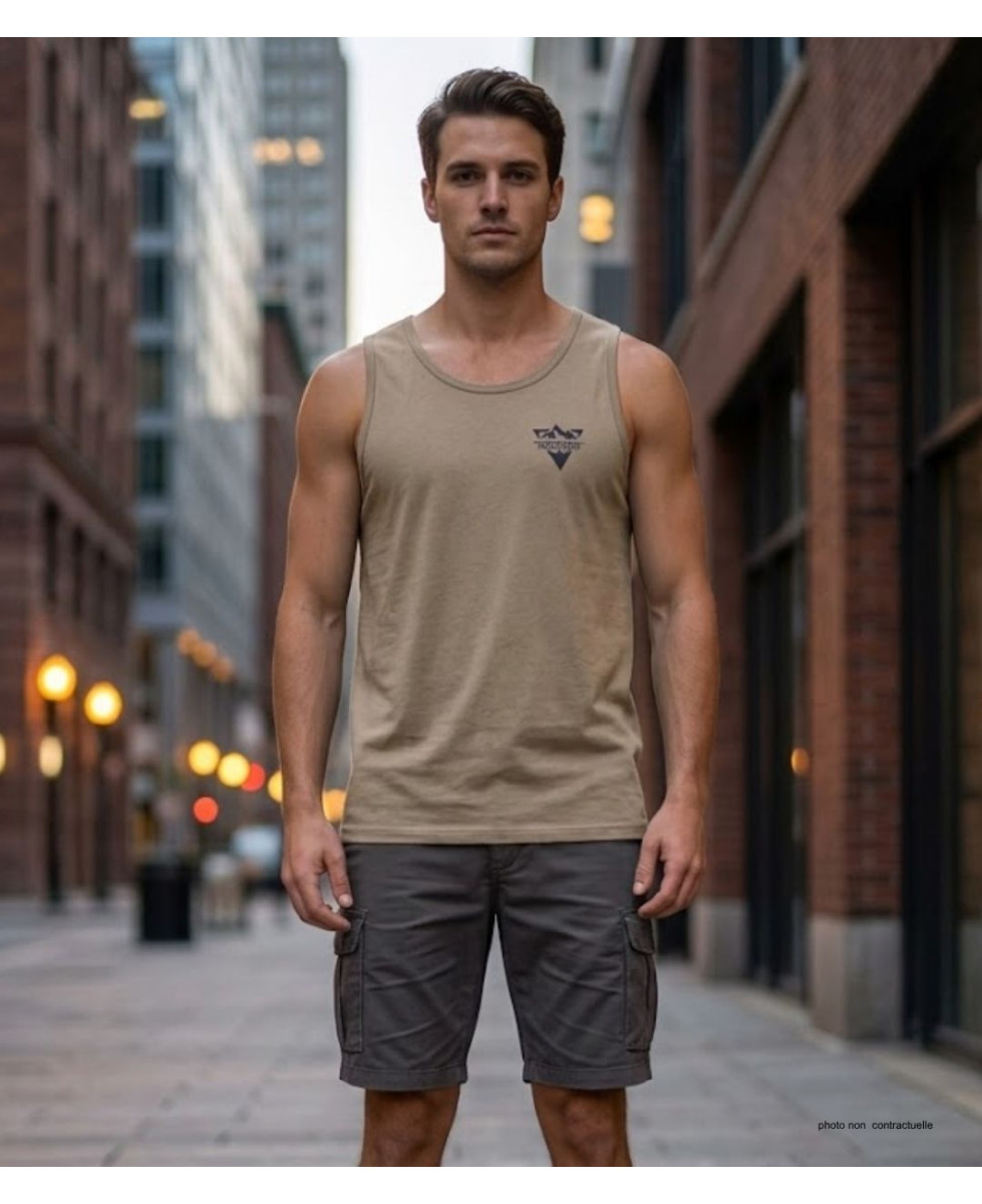 Débardeur Challenger SOLEIL Taupe | Coton Jersey 160g