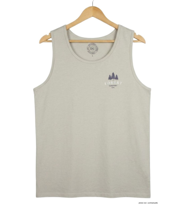 Débardeur Challenger SLAVE Beige | 100% Coton Confort