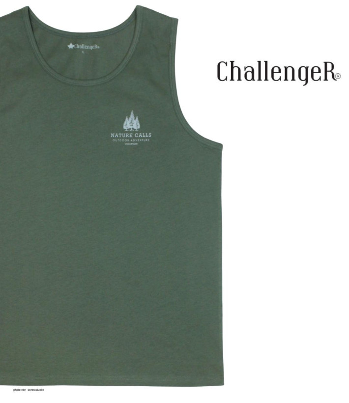 Débardeur Challenger SINCERE Kaki | Coton Jersey 160g