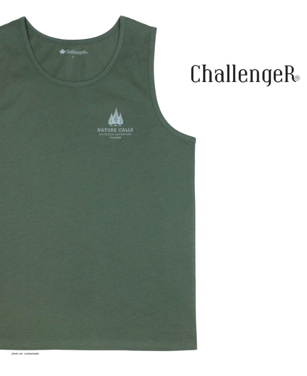 Débardeur Challenger SINCERE Kaki | Coton Jersey 160g