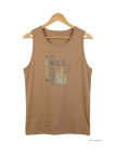 Débardeur Challenger SIG1 Camel | Coton Jersey 160g