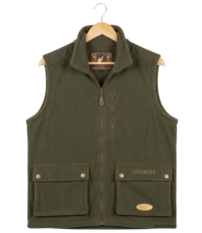 Gilet chasse polaire LEDERTYS LY0304 Kaki | Carnier & Renforts