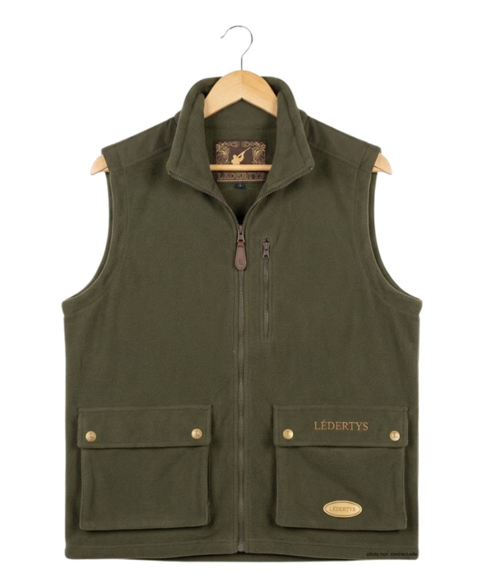 Gilet chasse polaire LEDERTYS LY0304 Kaki | Carnier & Renforts
