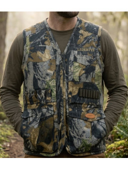 Gilet Chasse LEDERTYS Forestwood LY0205 | Camouflage & Carnier
