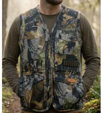 Gilet Chasse LEDERTYS Forestwood LY0205 | Camouflage & Carnier
