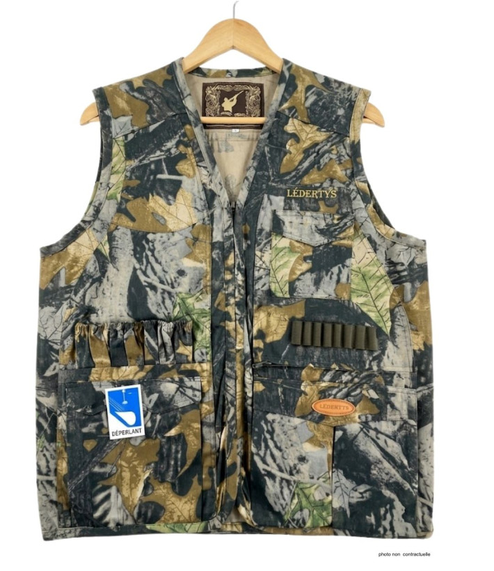 Gilet Chasse LEDERTYS Forestwood LY0205 | Camouflage & Carnier