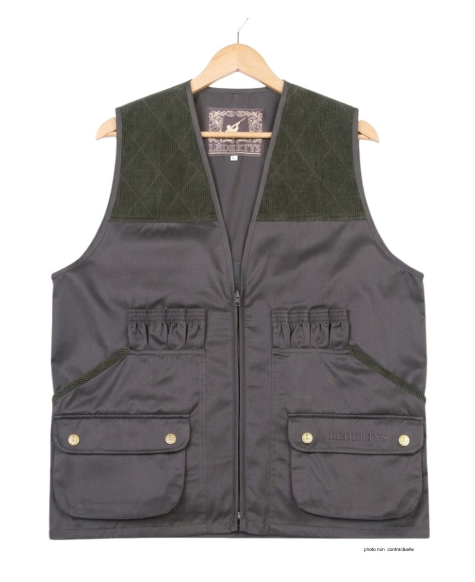 Gilet Chasse LEDERTYS Classic LY0200 | Déperlant & Carnier