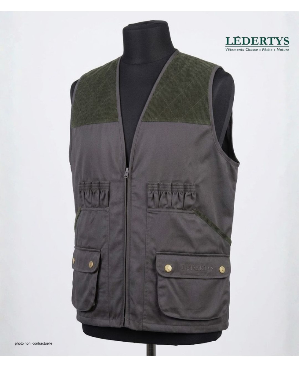 Gilet Chasse LEDERTYS Classic LY0200 | Déperlant & Carnier