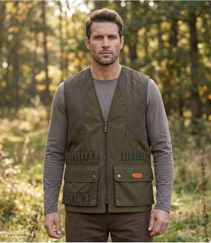 Gilet Traqueur LEDERTYS LY0208 | Bi-Matière & Renforts