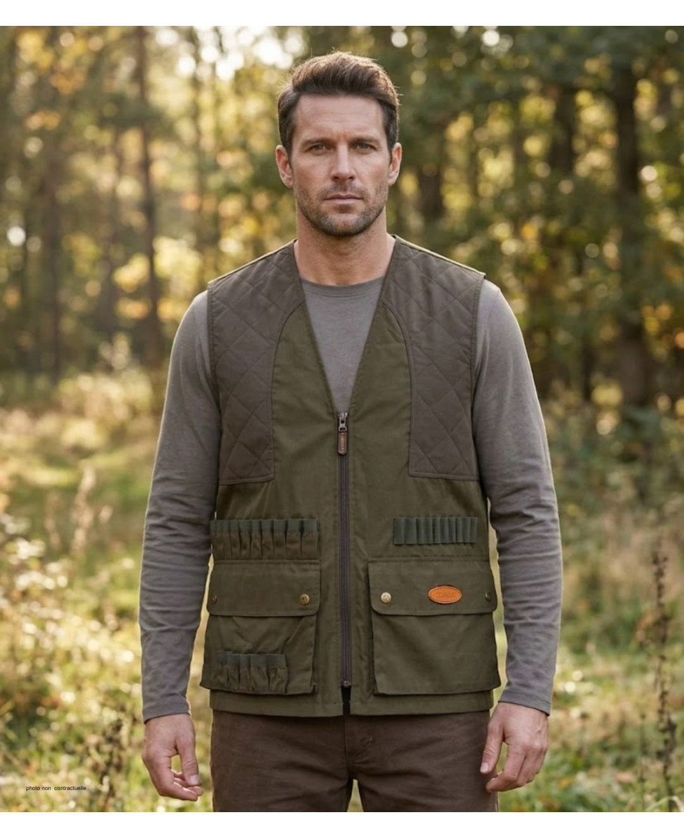 Gilet Traqueur LEDERTYS LY0208 | Bi-Matière & Renforts