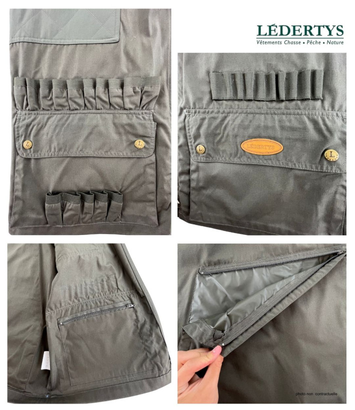 Gilet Traqueur LEDERTYS LY0208 | Bi-Matière & Renforts