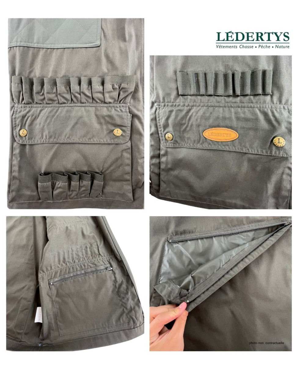 Gilet Traqueur LEDERTYS LY0208 | Bi-Matière & Renforts