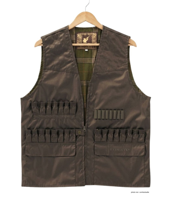 Gilet Chasse LEDERTYS Impercoat LY0209 | Carnier PVC & Cartouchière