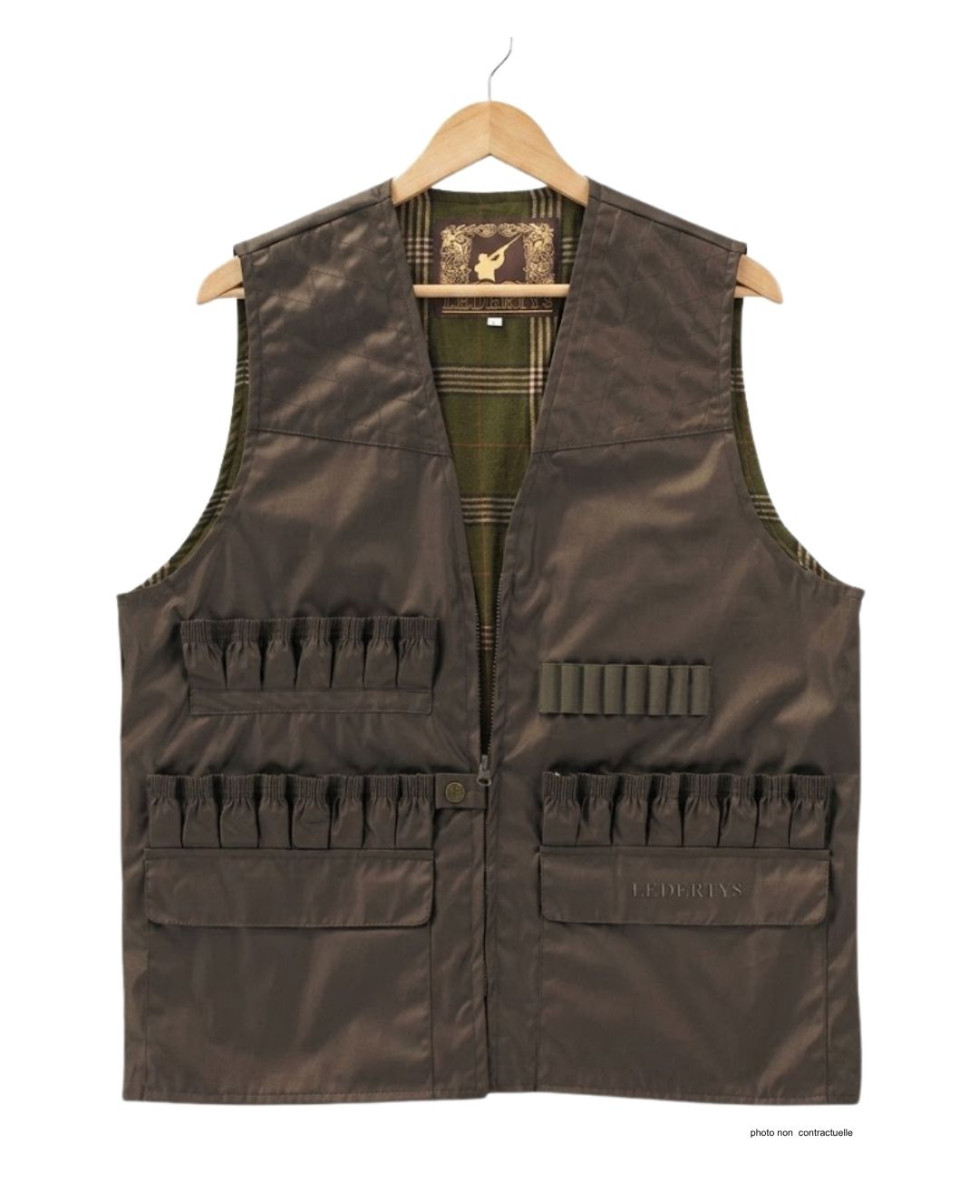 Gilet Chasse LEDERTYS Impercoat LY0209 | Carnier PVC & Cartouchière
