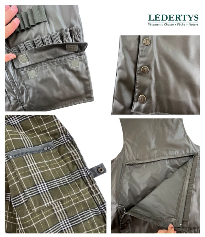 Gilet Chasse LEDERTYS Impercoat LY0209 | Carnier PVC & Cartouchière