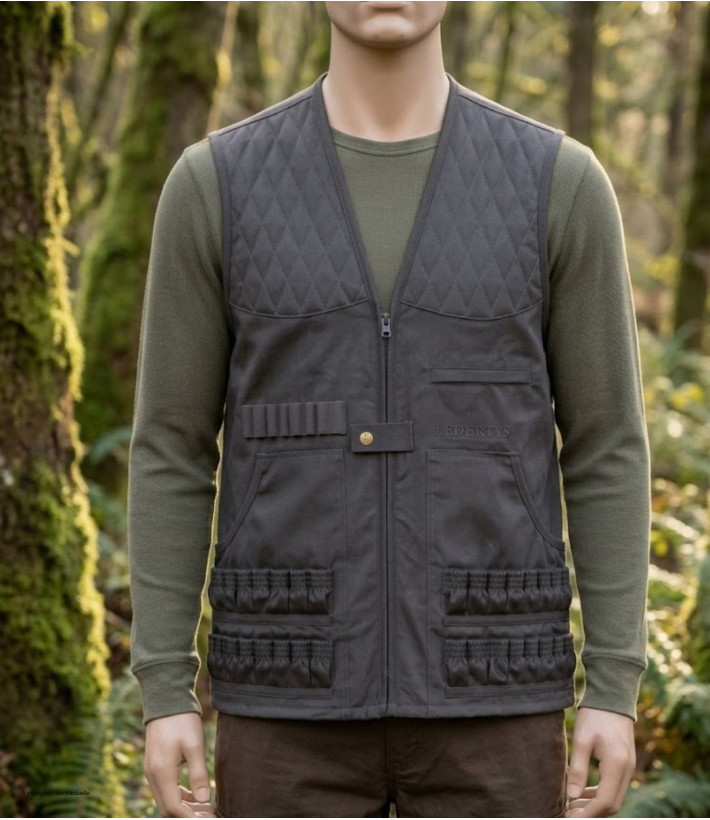 Gilet Chasse LEDERTYS Spécial Munitions LY0204 | Cartouchière