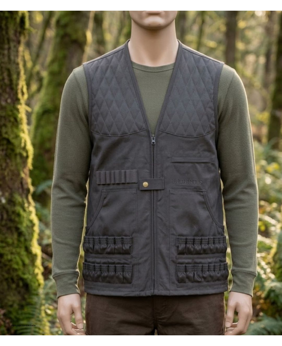 Gilet Chasse LEDERTYS Spécial Munitions LY0204 | Cartouchière