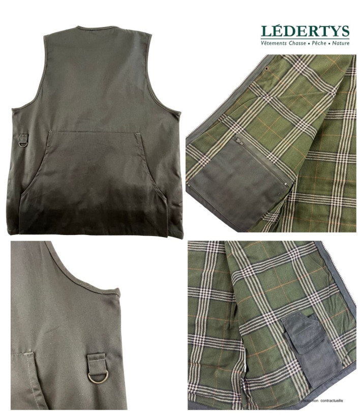 Gilet Chasse LEDERTYS Spécial Munitions LY0204 | Cartouchière