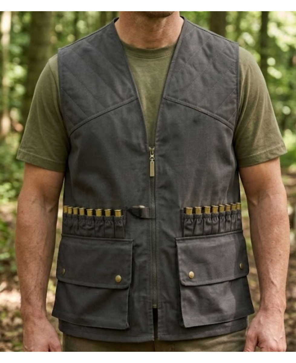 LEDERTYS LY0207 gilet de chasse sans manches vert