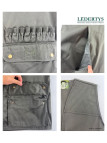 LEDERTYS LY0207 — Gilet de chasse vert à cartouchière