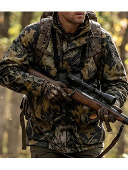 LEDERTYS LY0004 veste de chasse déperlante camouflage Forestwood kaki