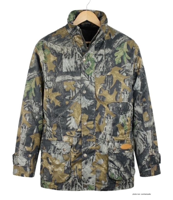 LEDERTYS LY0004 — Veste chasse camouflage Forestwood kaki