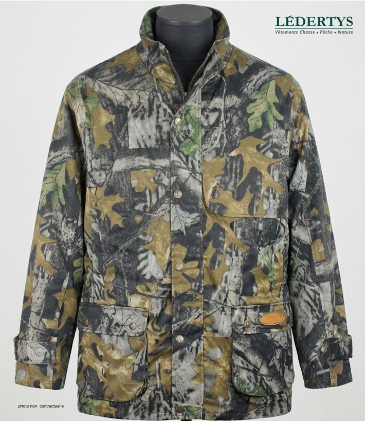 LEDERTYS LY0004 — Veste chasse camouflage Forestwood kaki