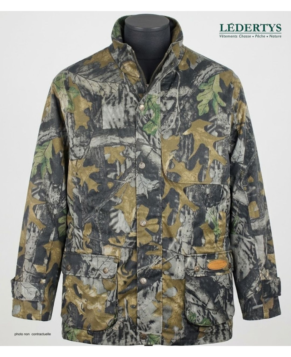 LEDERTYS LY0004 — Veste chasse camouflage Forestwood kaki