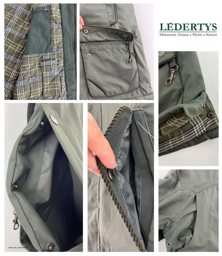 LEDERTYS LY0010 — Veste de chasse imperméable & respirante