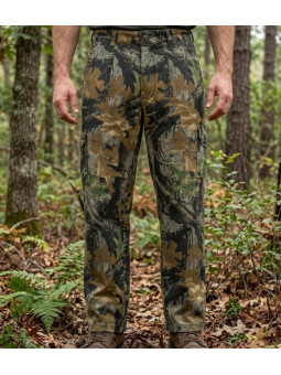 LEDERTYS LY0406 pantalon de chasse camouflage Forestwood kaki
