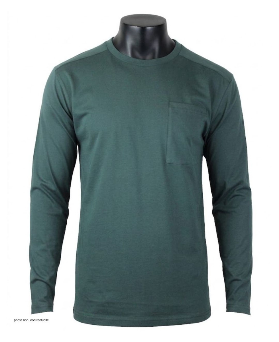 T-shirt Manches Longues Vert CHALLENGER CORSAIRE2 | Coton 180g