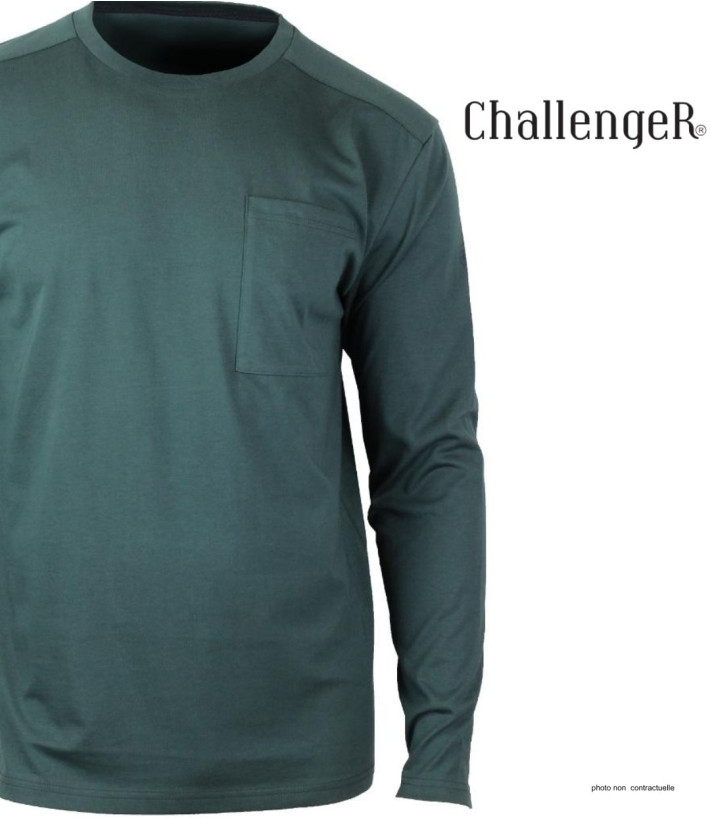 T-shirt Manches Longues Vert CHALLENGER CORSAIRE2 | Coton 180g