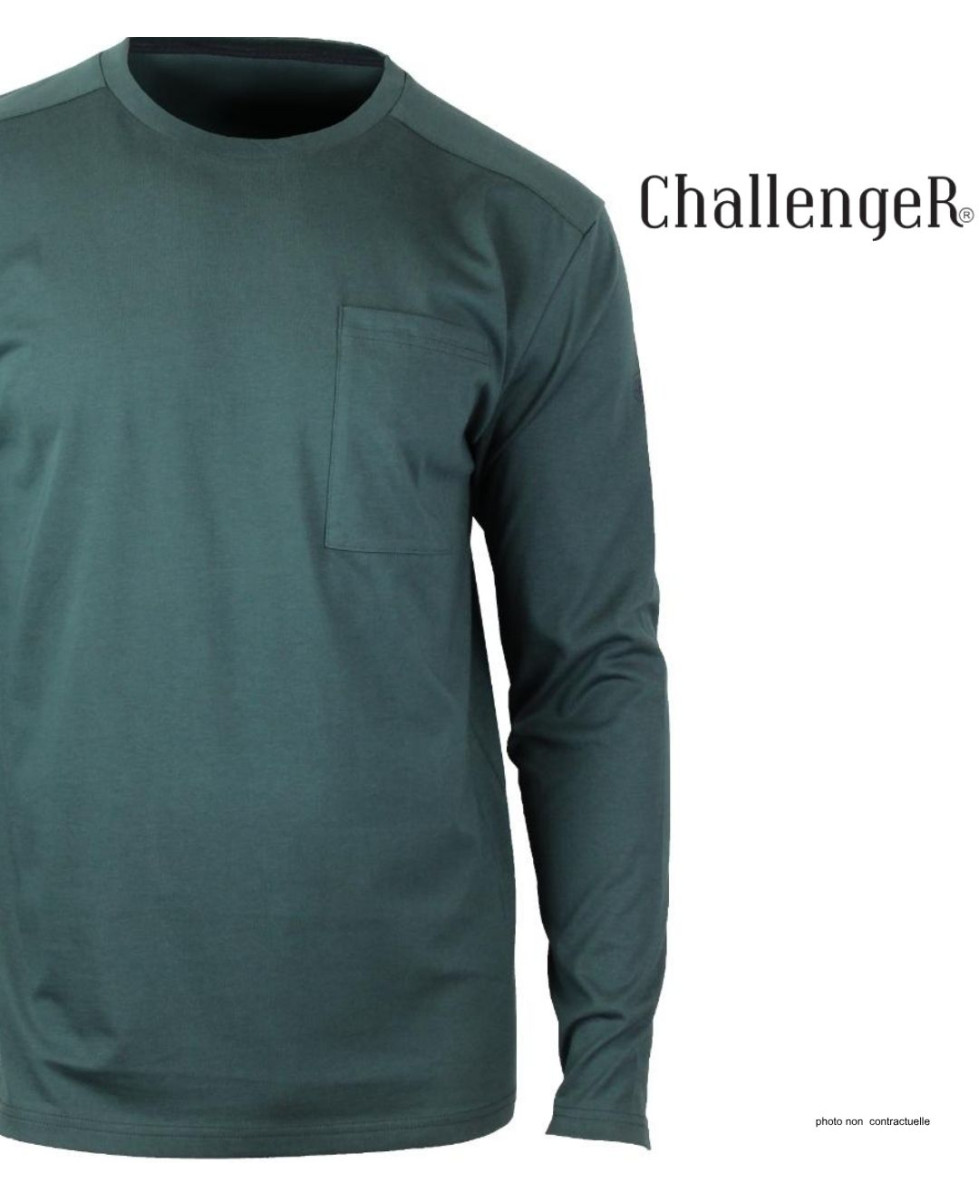 T-shirt Manches Longues Vert CHALLENGER CORSAIRE2 | Coton 180g