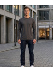 Tee-shirt Manches Longues Homme Acrylique Gris Anthracite