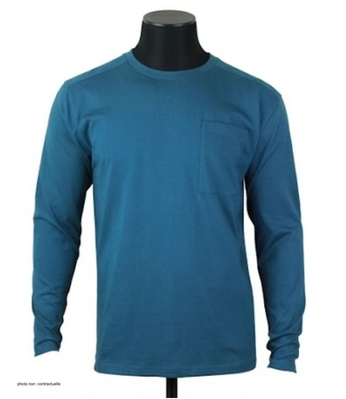 T-shirt Manches Longues Bleu CHALLENGER CORSAIRE1 | Coton 180g