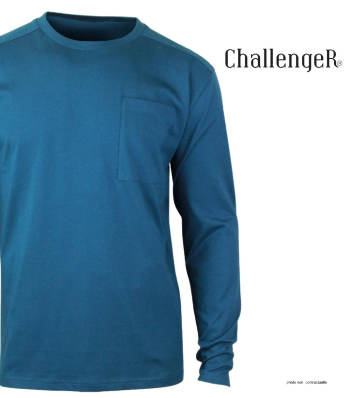 T-shirt Manches Longues Bleu CHALLENGER CORSAIRE1 | Coton 180g