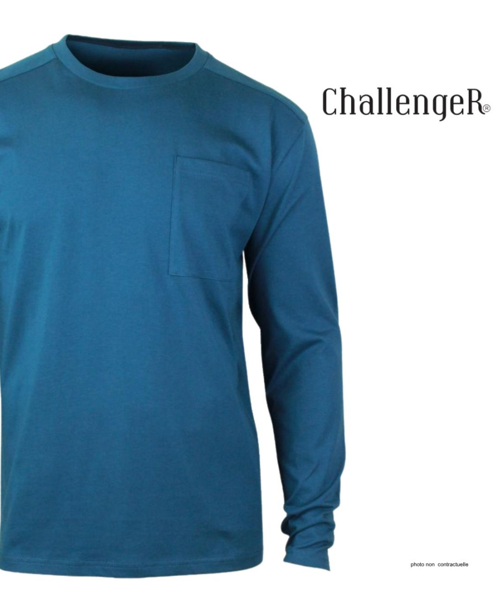 T-shirt Manches Longues Bleu CHALLENGER CORSAIRE1 | Coton 180g
