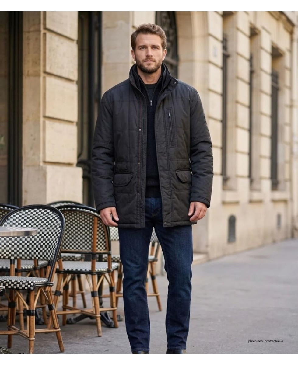WINCHESTER NOVAK — Parka doublée déperlante noire