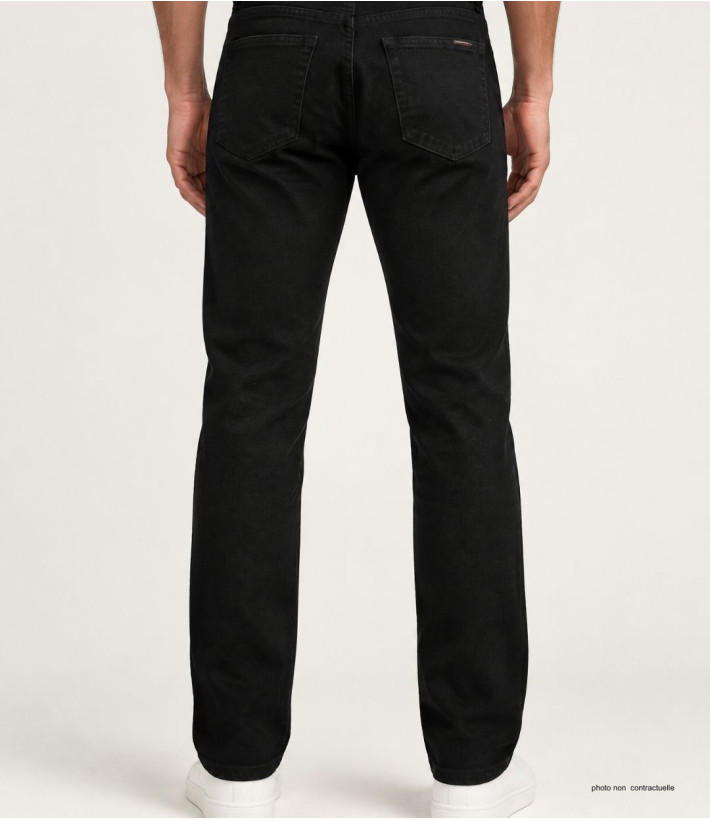 CHALLENGER M759 — Jean 5 poches stretch noir confort