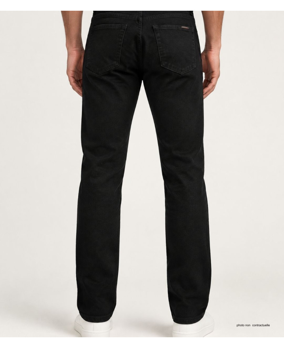 CHALLENGER M759 — Jean 5 poches stretch noir confort