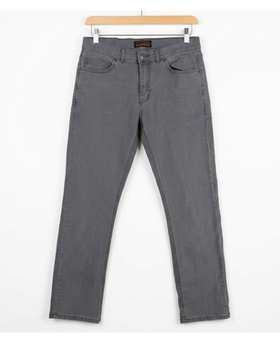 Challenger M759 — Jean 5 poches extensible gris confortable