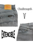 Challenger M759 — Jean 5 poches extensible gris confortable